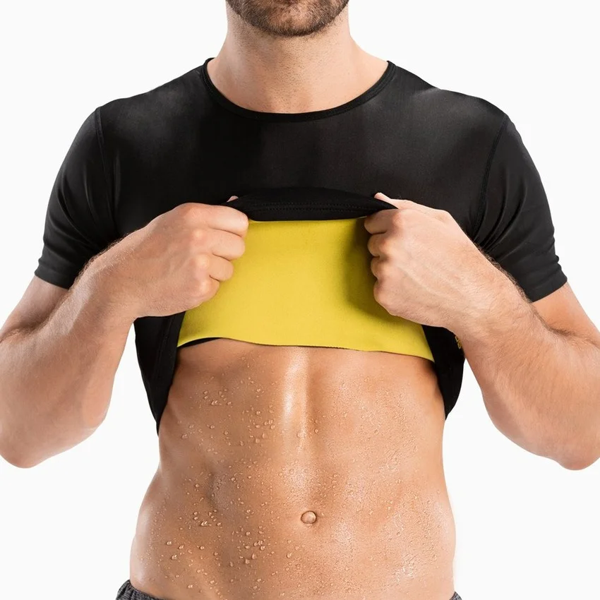Sauna T Shirts Men Flat Belly  – Wetsuit Men recenzja i cena